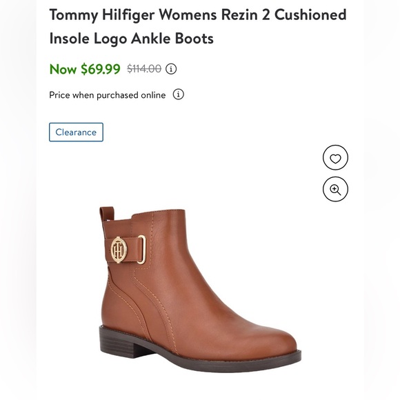 Tommy Hilfiger Women’s Rezin2 Medium Brown Boots 8.5 - Picture 5 of 5
